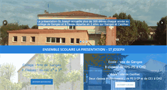 Desktop Screenshot of college-la-presentation-ganges.fr