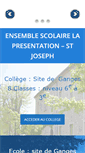 Mobile Screenshot of college-la-presentation-ganges.fr